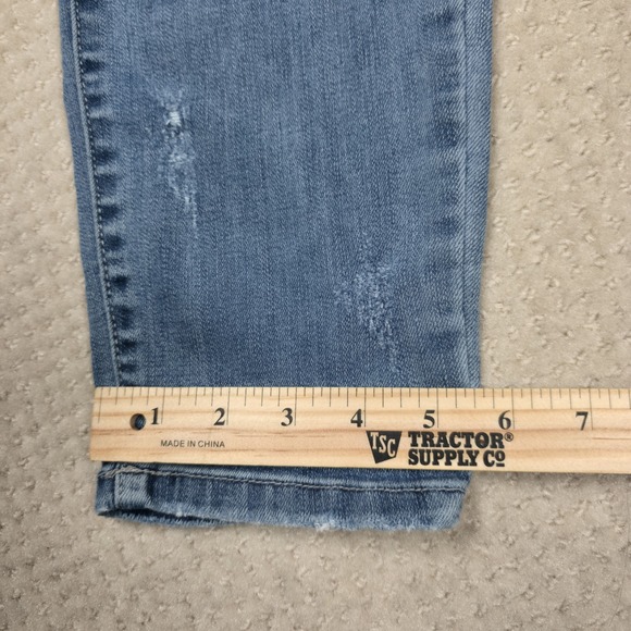 Judy‎ Blue Hayride Jeans Womens 13/31 Distressed Ripped Paint Splatter Mid Rise - Picture 10 of 11